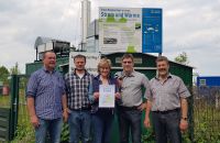 Gruppenfoto zur Zertifizierung: Biogasanlage des Monats - öffnet vergrößerte Ansicht